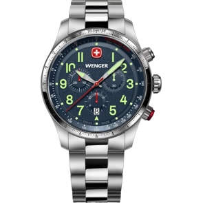 Wenger Terragraph Chrono Blau / Silbrig Ø 43mm
