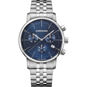 Wenger Urban Classic Chrono Bleu Ø 44mm