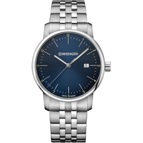 Wenger Urban Classic Silbrig / Blau Ø 42mm