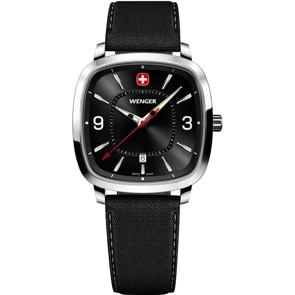 Wenger Vintage Sport Ø 37mm Schwarz / Silbrig