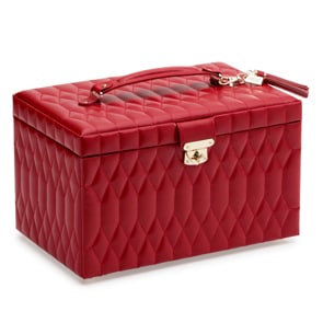 Wolf 1834 Caroline Large Jewellery Case Red