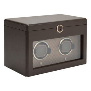 Wolf 1834 Earth Double Watch Winder Coffee