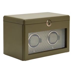 Wolf 1834 Earth Double Watch Winder Olive