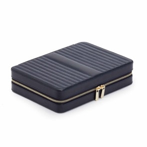 Wolf 1834 Maria Large Zip Jewellery Case Blue