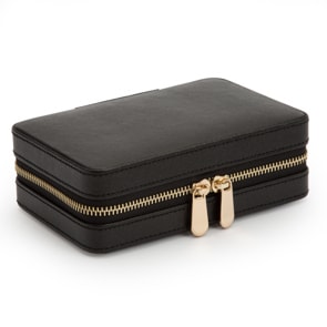 Wolf 1834 Palermo Zip Jewellery Case Black Anthracite