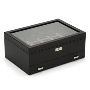 Wolf 1834 Roadster Coffret 10 Montres avec Tiroirs Noir