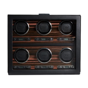 Wolf 1834 Roadster 6 Piece Winder Black 