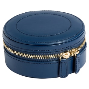 Wolf 1834 Sophia Round Zip Case Bleu