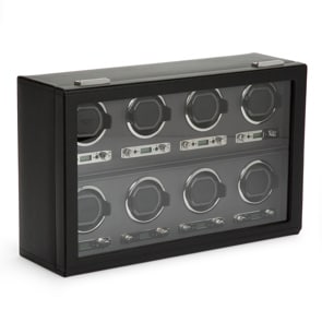Wolf 1834 Viceroy 8 Piece Watch Winder Black 