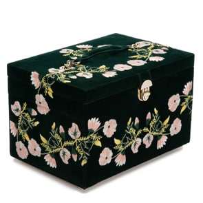 Wolf 1834 Zoe Large Jewellery Box Green