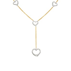 Y-Collier 750/18 K Gelb-/ Weissgold