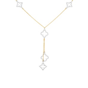 Y-Collier or bicolore 750/18 ct