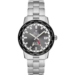 Zodiac Super Sea Wolf GMT World Time Automatic