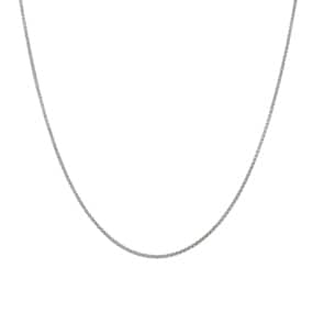 Zopfkette 750/18 K Weissgold 1.2mm
