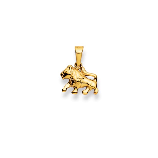Pendentif Lion En Argent Massif - Bijou Vintage Signe Du Zodiaque Lion