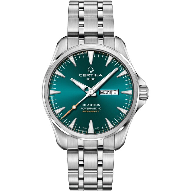 Certina DS Action Day-Date Powermatic 80 Turquoise | CHRISTIAN