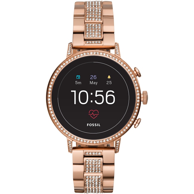 smartwatch fossil venture hr gray silicone ftw6016