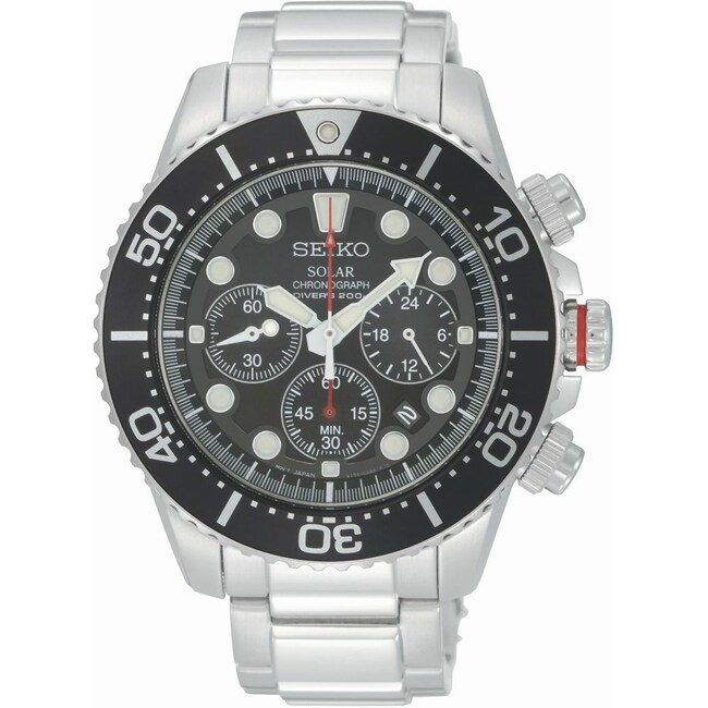 seiko prospex solar chronograph divers watch