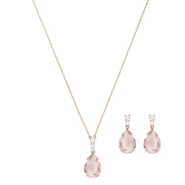 Swarovski Parure Vintage | Collier avec boucles d'oreilles Swarovski Parure Vintage | Collier avec boucles d'oreilles