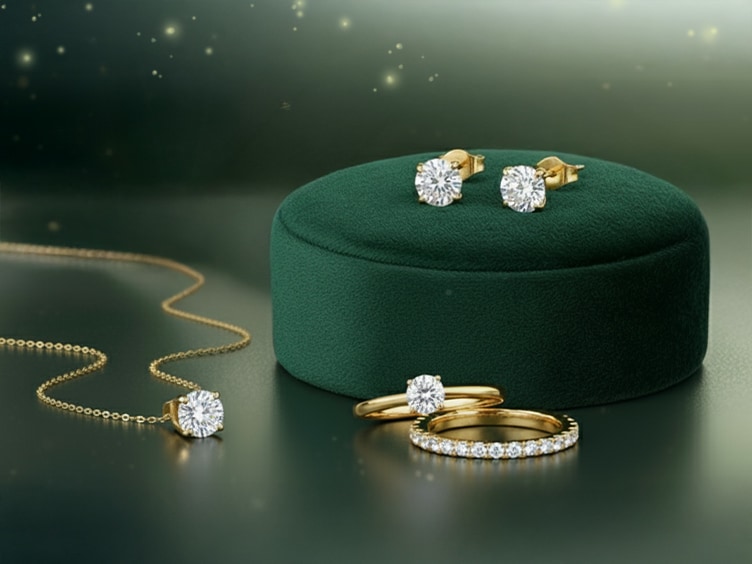 Collection de bijoux avec diamants