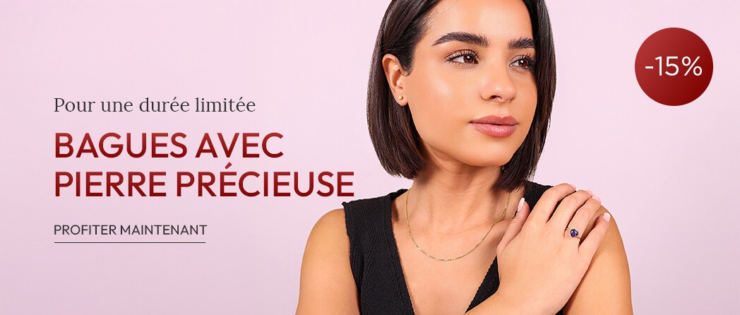 Action Bagues avec pierre précieuse