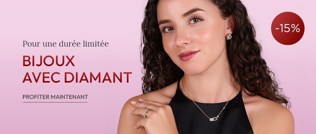 Découvrir les bijoux avec diamant en solde