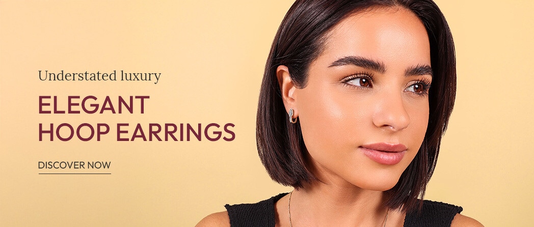 Discover hoop earrings with diamond