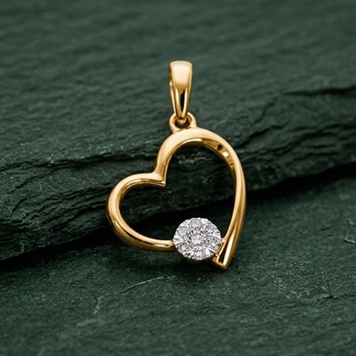 Herzanhänger aus Gold