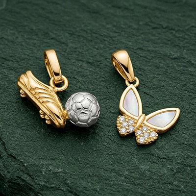 Motivanhänger aus Gold