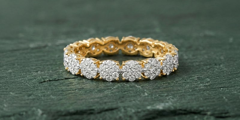 Bagues Mémoire avec diamants