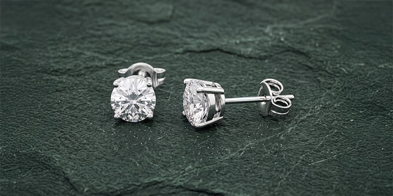 Zirconia Stud Earrings