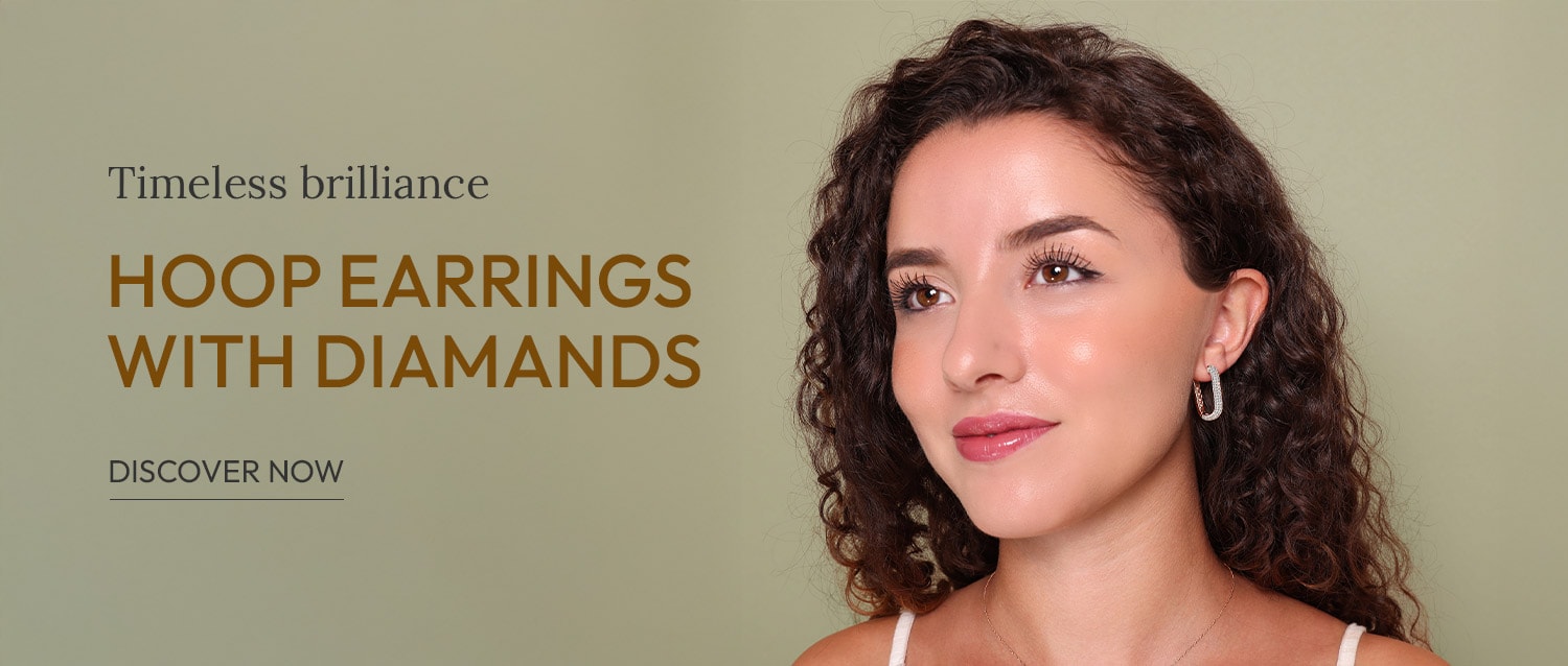Discover the hoop earrings with diamond