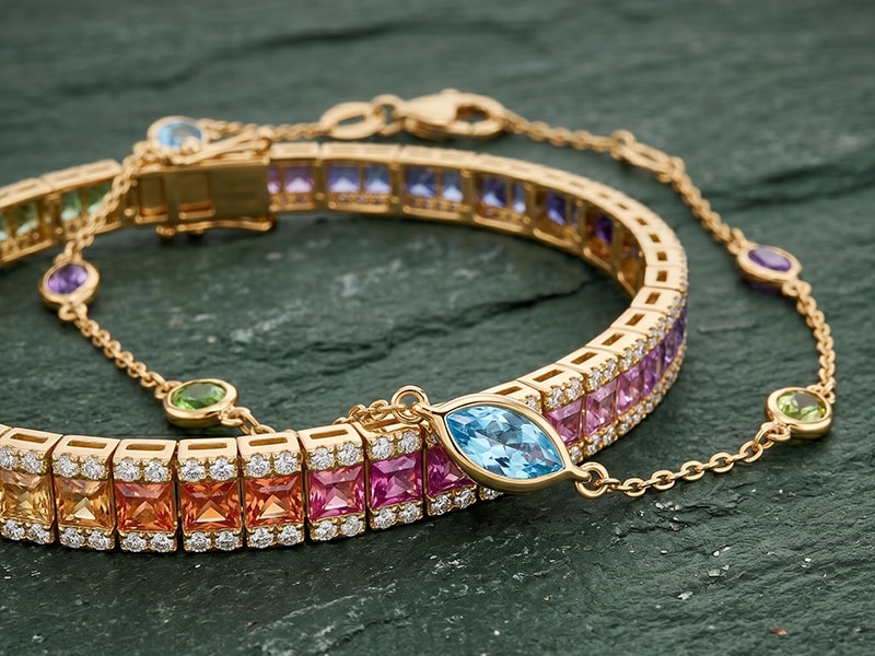 Armbänder mit Edelsteine