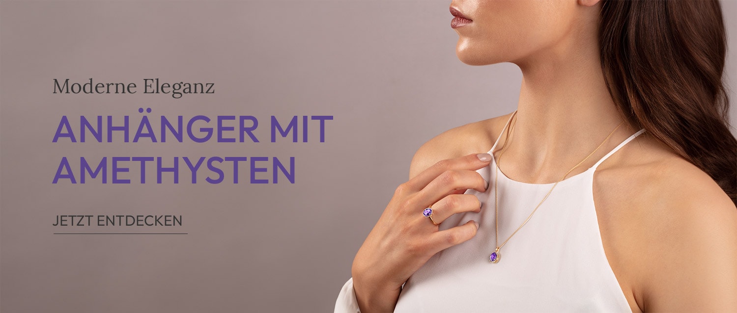 Anhänger mit Amethysten