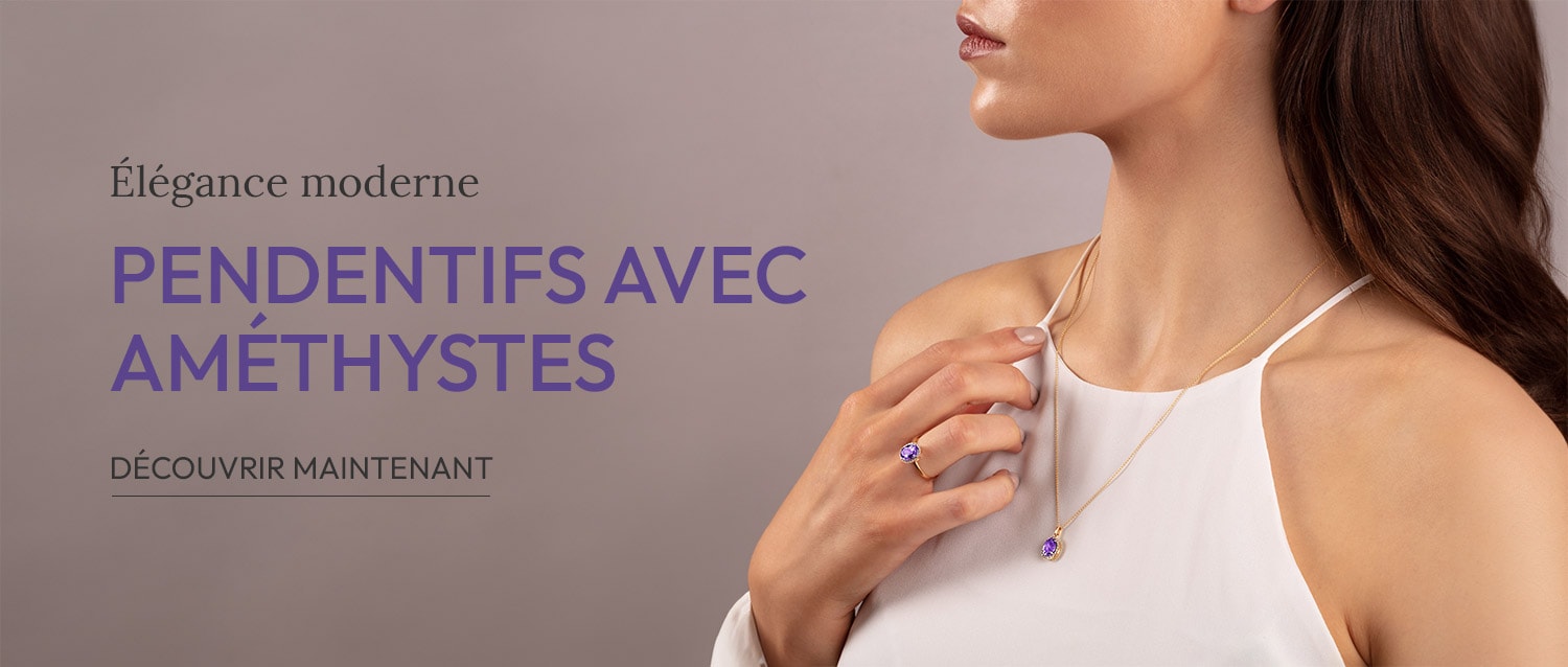 Pendentifs avec améthystes