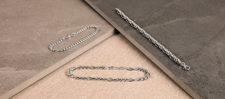Robuste Silberarmbänder